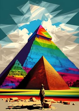 Giza Pyramid Egypt Colors