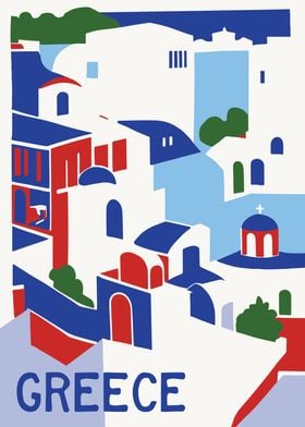 GREECE Travel Poster