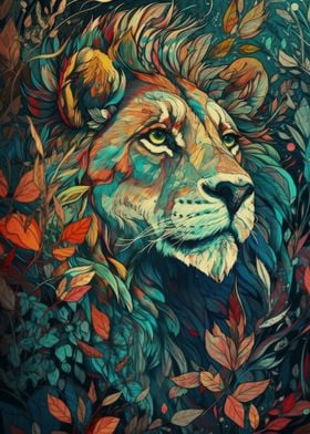 Abstract Lion 02