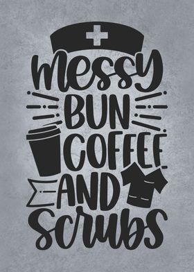 Messy Bun Coffee Scrubs