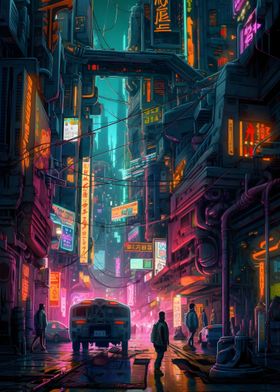 Poster #02 Anime Cyberpunk - Edgerunners