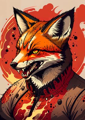 Fox Gifts' Poster, picture, metal print, paint by schmugo
