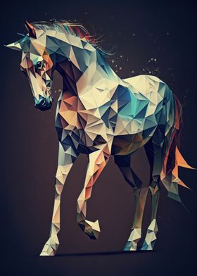 Abstract Geometric Horse