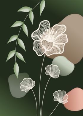 Rose Flower Line Art 