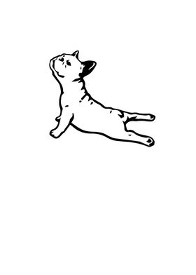 French Bulldog Yoga Pose T