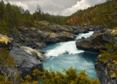 Mountain stream in Norway