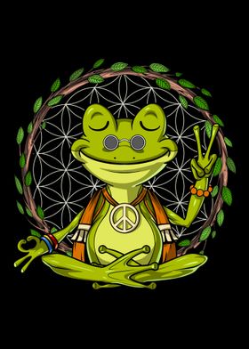 Hippie Frog Zen Meditation