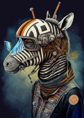 Zebra Astronaut