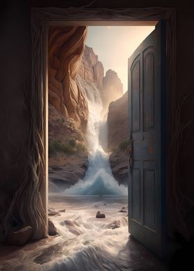 Door to Waterfall