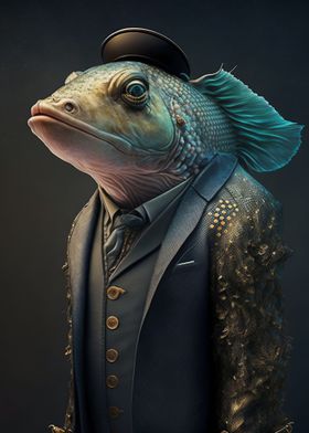 Vintage fish art