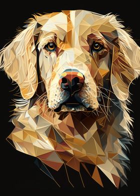 Geometric Golden Retriever