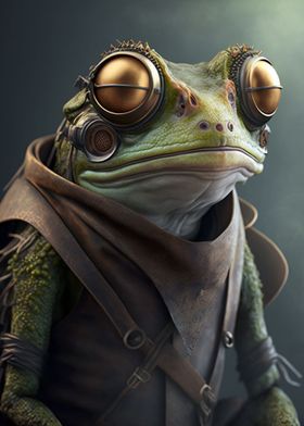 Futuristic frog