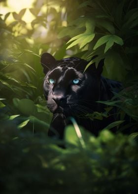 Green Jungle Black Panther