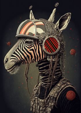 Zebra Astronaut