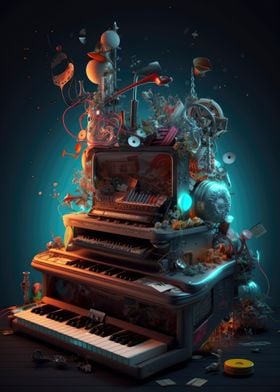 Piano music surrealism 1