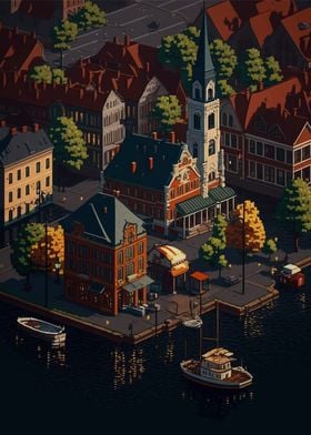 Eskilstuna Pixel art