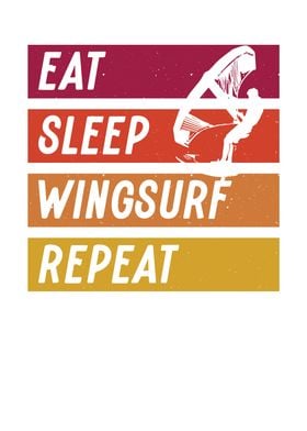 White eat sleep wingsurf r