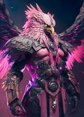 Pink Bird of the Sky