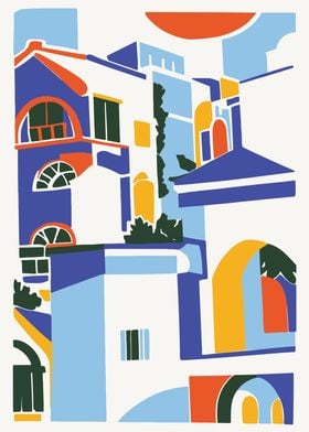 Greece Santorini Poster