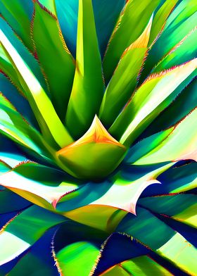 A close up Agave plant