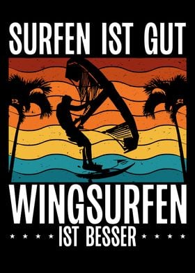 Surfing is good wingsurfin