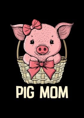 Pig Mom Pig Gift Women