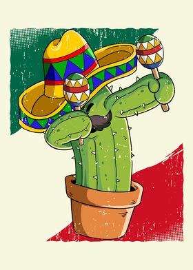 Dabbing Mexican Cactus