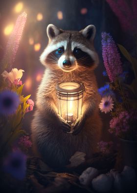 Magical Raccoon Cub