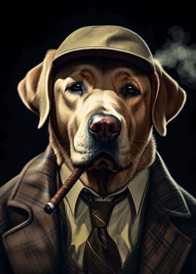 Labrador Gangster Suit