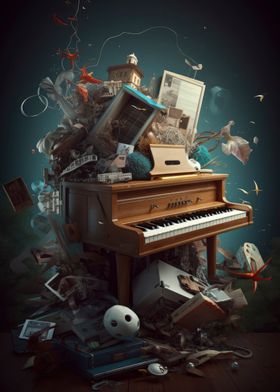 Piano music surrealism