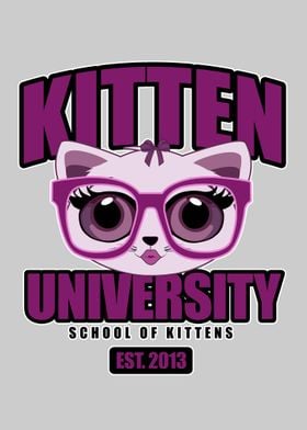 Kitten University Purple