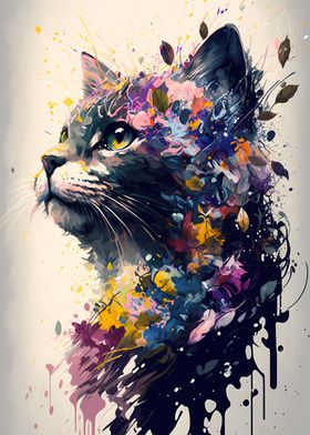 Majestic Colourful Cat
