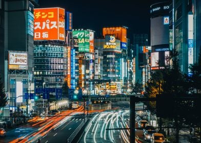 Night in Shinjuku Tokyo