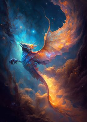 Abstract Nebula Dragon IV