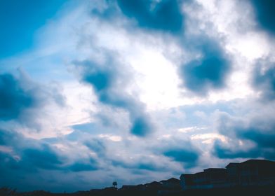 Cloudy Sunset at the Beach