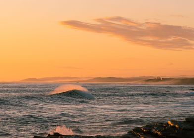 Sunset Ocean Wave