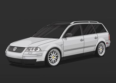 VW Passat B5 3BG Grey