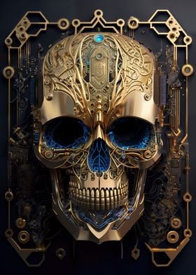 Skull Machine Gold