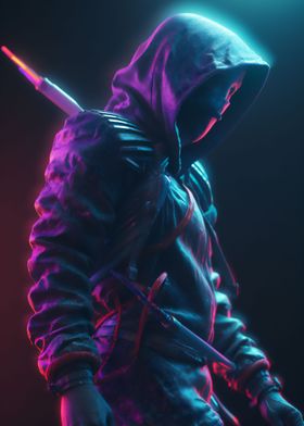 Cyberpunk ninja