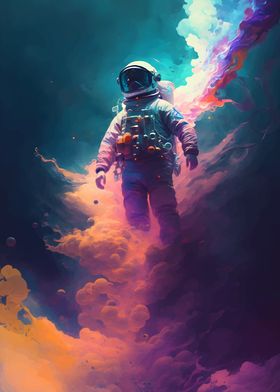 floating astronaut