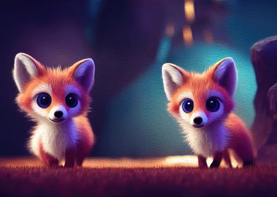 Cute Baby Foxes