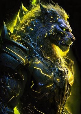 Yellow Lion Warrior