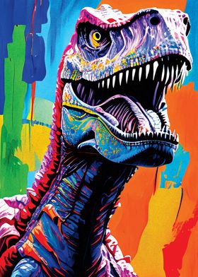 T Rex Dinosaur Art