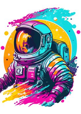 Astronaut pop art