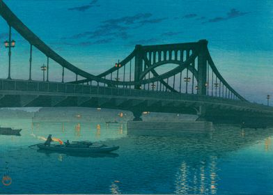 Kawase Hasui Kiyosu Bridge