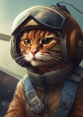 Air Force Pilot Cat