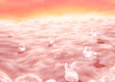 sky pink rabbit
