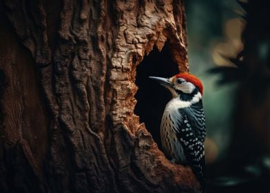 Woodpecker Builds Shelter