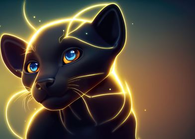 Cute Magical Panther
