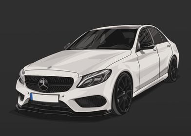 Mercedes W205 2018 Grey